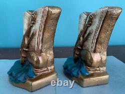Serre-livres en bronze Marion pour violon ancien, peinture d'origine, en excellent état. 7 livres