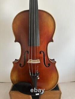Style ancien de violon 4/4 1PC en érable flammé dos en épicéa ancien fait à la main K3934