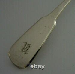 Superb Sterling Silver Fiddle Pattern Fasting Spoon 1823 Anticique Georgien 118g