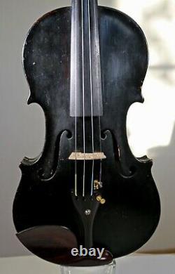 Très Beau Son! Écoutez La Vidéo! 100 Ans Et Plus Antique Violine Allemagne En Black