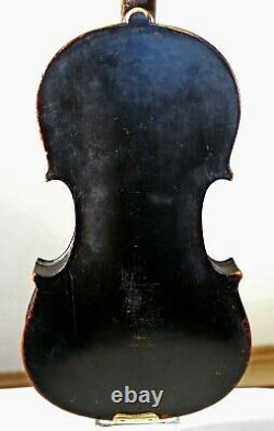 Très Beau Son! Écoutez La Vidéo! 100 Ans Et Plus Antique Violine Allemagne En Black