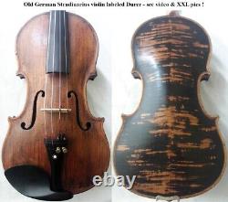 VIOLON ALLEMAND ANCIEN DE QUALITÉ DÉBUT DU XXE SIÈCLE vidéo ANTIQUE maître ? 475