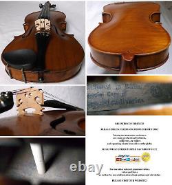 Vieil Allemand 19e C Stradiuarius Violin Vidéo Antique Rare? 099