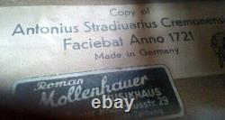 Vieil Allemand Stradiuarius Violon 1960 Vidéo Antique Rare? 430