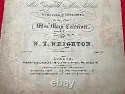 Vieille Feuille De Partitura Antique Mini Livre Sweet Home Ballad Par W. T. Wrighton