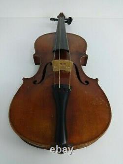Vieille Violon Stradivarius Replica Hutton School Of Music Glasgow 1950s + Bow