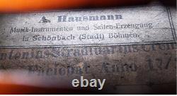 Vieux Allemand Stradiuarius Violon A. Hausmann Video- Antique? 169 États-unis D'amérique