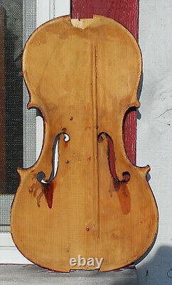 Vintage 4/4 Stradivarius Copie, Projet De Réparation Et De Remise En État Luthier, Violon #1330