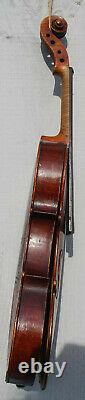 Vintage 4/4 Stradivarius Copie, Projet De Réparation Et De Remise En État Luthier, Violon #1330