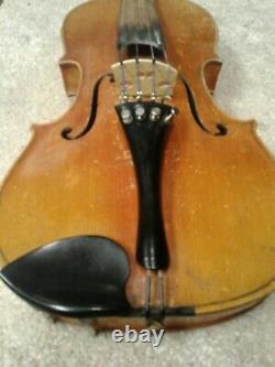 Vintage Antonius Stradivarius Cremonensis Faciebat Anno 17 Violon Avec Étui Max