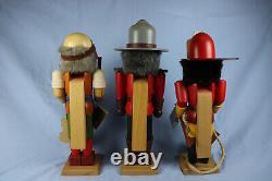 Vintage Christian Ulbricht Nutcrackers, 14 Fabricant De Violon, Mountie, No. 1 Pompier