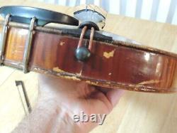 Vintage John Juzek Prague Czech Violon Instrument Avecbow In Hard Case As Is