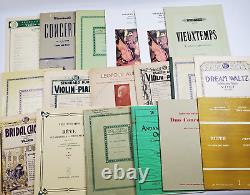 Vintage Lot De 150 Violon Piano Partition Antique Livres De Chansons