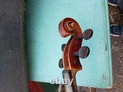 Vintage Montgomery Curat Stradivarius Réplique Violon Dans Le Boîtier Original