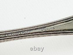 Vintage Tiffany Cuillère Et Fourche En Argent Sterling, Type Fil De Violon, 7 Pouces Lon