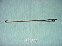 Vintage Violine Bow 20 40 Grammes Allemagne Marquée 1950 Mop Ebony Leather