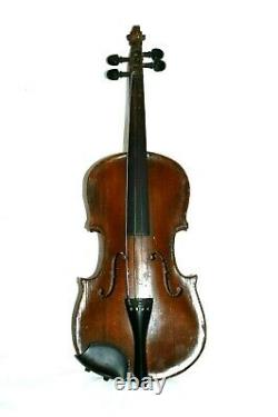 Violine Antique Du Xixème Siècle Hopf Taille 1/2 Tigre Une Pièce Retour Restoration