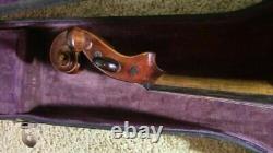 Violon 4/4 Ancienne Fiddle Antique Vintage D'occasion /cas Bow