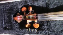 Violon 4/4 Fiddle Old Antique Vintage Utilisé Beautiful Incrusté