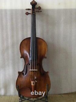 Violon 4/4 en érable européen flammé avec dos en épicéa, sculpté à la main, style antique No3