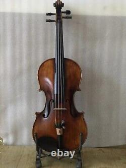 Violon 4/4 en érable européen flammé avec dos en épicéa, sculpté à la main, style antique No3