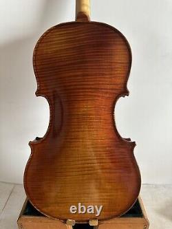 Violon 4/4 modèle Guarneri 1PC en érable flammé massif avec table en épicéa fait main K4166