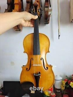 Violon 4/4 modèle Guarneri en érable flammé massif avec dos en érable et table en épicéa fait à la main N2.