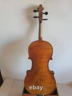 Violon 4/4 modèle Guarneri en érable flammé massif dos en épicéa fait main 4149