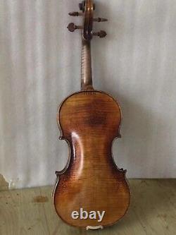 Violon 4/4 modèle Guarneri en érable flammé massif dos en épicéa haut main ancien Style No 7