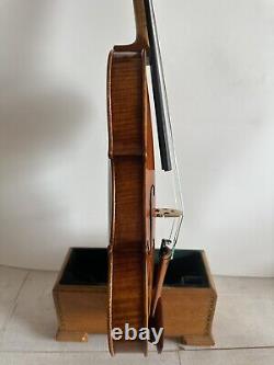 Violon 4/4 modèle Guarneri en érable flammé massif, table en épicéa, style ancien fait main 4135