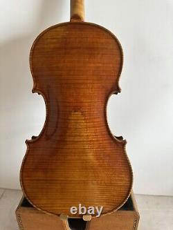 Violon 4/4 modèle Guarneri en érable flammé massif, table en épicéa, style ancien fait main 4135