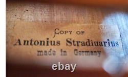 Violon Stradivarius rare et ancien de concert de taille normale, fabriqué en Allemagne.