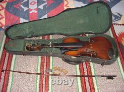 Violon ancien Stradivarius Vintage de 1900 avec archet et étui