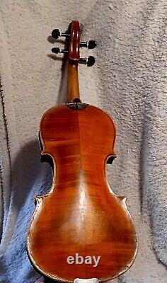 Violon d'occasion, étiquette ancienne, Italie