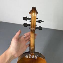 Violon en bois ancien des années 1800, instrument 4x4 fait main 22 VTG