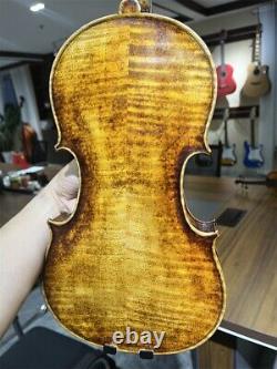 Violon professionnel ancien vintage 4/4 limité / Fabriqué à la main / Bois séché depuis 20 ans