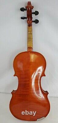 Vtg Antique Bausch Violin Avec Bow Student Instrument Practice Classic W Case