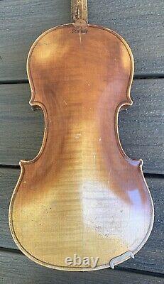 Vtg Antique Jacobus Staine Copie Violin Fabriqué En Allemagne